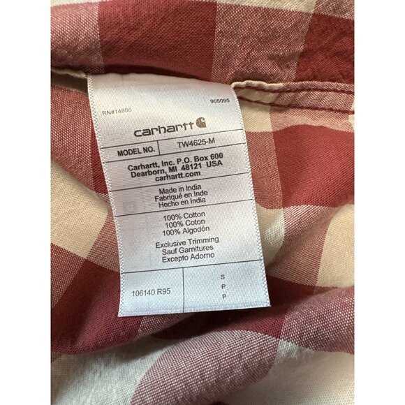 Carhartt TW4625-M Loose Fit Midweight Short Sleeve Shirt Men Size Small Workwear - Picture 10 of 13